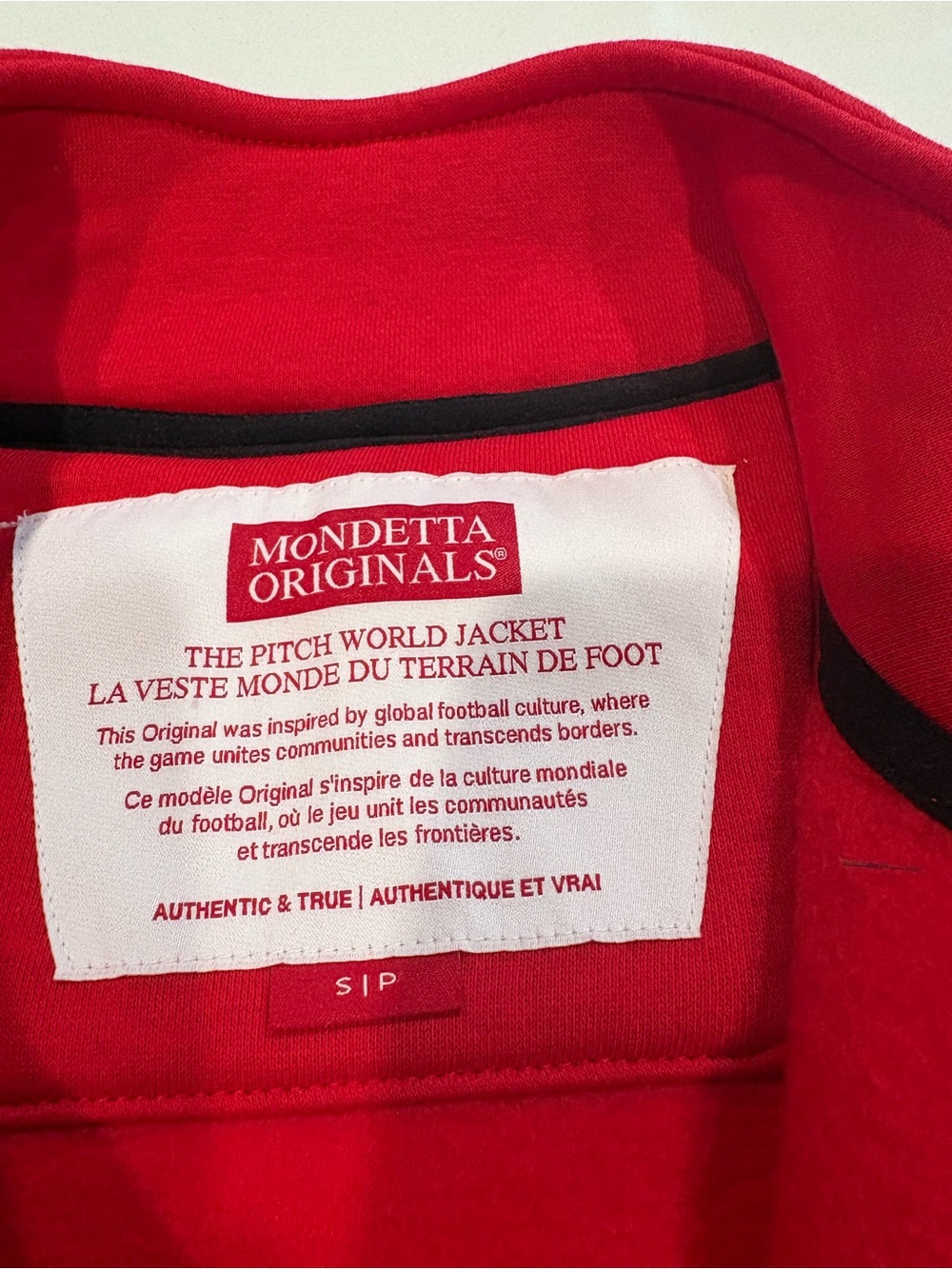 Mondetta Red Embroidered Patch Sweatshirt - Picture 6 of 7